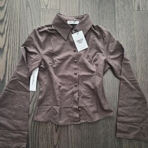 Princess Polly Chocolate Button Down Shirt